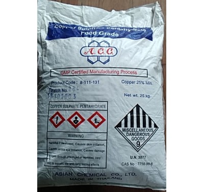 SULPHAT ĐỒNG THÁI LAN (Copper Sulphate – CuSO4.5H20)